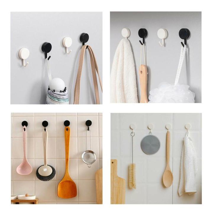10 Pcs Self Adhesive Hook Set Strong Sticky Stick On Wall Hanger Kitchen Bathroom