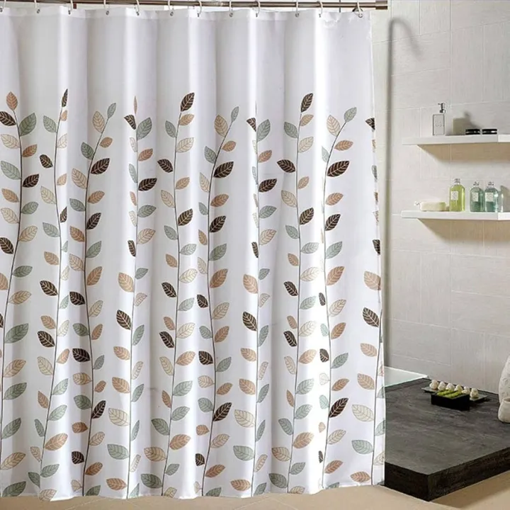Shower%20Curtain%20Set%20with%2012%20Hooks%20Ring%20Included%20Bathroom%20Curtain%20Bath%20Shower%20Curtain%20Waterproof%20&%20Washable%20-%20Image%202