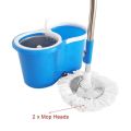 360 Spin Mop Bucket Set Portable Double Drive Stainless Steel Bucket Hand Pressure Rotation. 