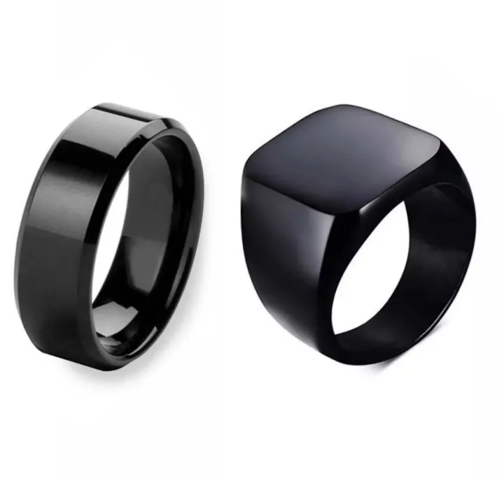 Black%20Titanium%20Ring%20&%20Men%20Black%20Titanium%20Challa%20for%20Men%20Pack%20of%202%20-%20Image%202