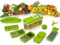 Super Slicer Plus Vegetable Fruit Peeler Dicer Cutter Chopper Genius Nicer Grater (12 pieces). 