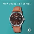 Original Casio - MTP-V002L-5B3UDF - Stainless Steel Wrist Watch for Men. 