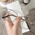 Vintage Square Metal Frame Glasses Women Fashion Optical Myopia Blocking Eyewear Popular Reading Anti-blue Light Eyeglasses. 