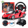 1:16 Gravity Sensor Steering Wheel Remote Control Car With LED Lights   RC Car ToysRemote Control Car Racing Pedals Steering Wheel Gravity Induction Drift Racing Car 's Toys Boys and Girls Gifts Toy. 
