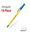 Dollar Budget Color Ball Point Pen Black Red Blue Green - 10 pcs. 