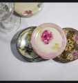 Plates - Small Plates -  Small Plates For Water Glass - Drinking water Glass Cover Plate Pack of 6 [Random Design ]. 