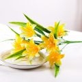 7flowers/Branch Artificial Plastic Lily -Artificial Flower Bouquet- Photo Props Home DIY Table Decoration Durable Artificial Flower. 