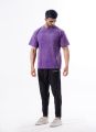 Drippy Acid Wash Tshirt - Purple-Active wear-Casual Wear-Half Sleeve T-shirt-Cotton T-shirt-SoftT-shirt. 