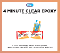 Magic 4 Minute Clear Epoxy – Economy Pack & Large Pack. 