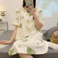 confinement clothes summer thin pajamas dress postpartum lactation 5 months pregnant women postpartum nursing skirts plus size summer dress. 