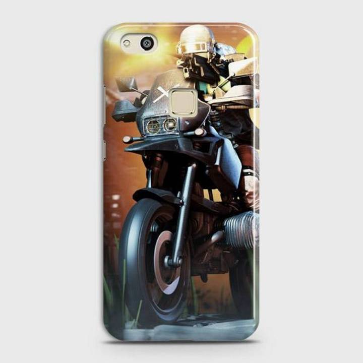 Huawei P10 Lite Cover Fortnite Bike Rider Hard Cover- Design 35 Case