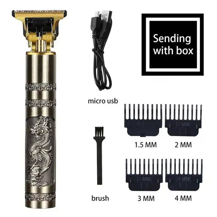 Vintage%20T9%20Dragon%20Trimmer%20&%20Hair%20Clipper%20%7C%20Stainless%20Steel%20Blade%20%7C%204%20Combs%20%7C%20Lubrication%20Oil%20-%20Image%202
