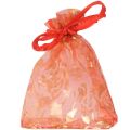 FLYEER 300Pc 7X9cm Rose Organza Drawstring Gift Jewelry Bags Pouches Wedding Xmas Party Gifts Bags Red. 