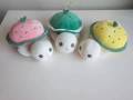Cute cartoon watermelon turtle doll plush toy rag doll boyfriend sleep with pillow to send girl gifts. 