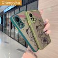 chenyyka For Infinix Hot 11s NFC Case Fashion Line Girl Pattern Thin Shockproof Frosted Transparent Hard Cases Silicone Phone Cases. 