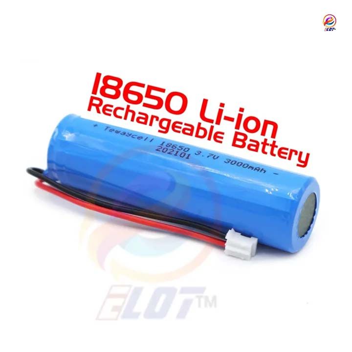 1 piec lithium ion battery 3.7v 18650 with wires and JST XHP-2 Pin Connector