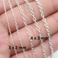 150 cm | Cable Chain Silver | Used for DIY making Jewelry Necklace Bracelet and other accessories. 