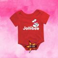 Baby Milestone Onesie Fast Food Theme Jollibee Mcdo Chowking Pizza Hut Greenwich Baby Romper. 