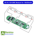 4S 10A BMS Li-ion 18650 14.8V Battery Protection P C B 4s 18650 Polymer Lithium Battery Module 4S-10A Electronic Protected Circuit by Electrica. 