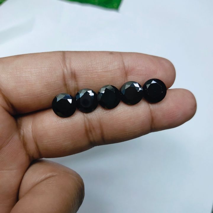🖤 Black Zircon Gemstone 💎 ≈1.1g (5.50ct ±1ct) | Small–Medium Size | 100 ...