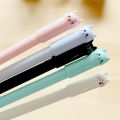 1PCS Cartoon Cat Plastic Writing Pencil Pens Gel Pen 0.5mm Cute Kawaii Durable Color Student Office School Supplies Stationery. 