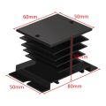 relay-6 x Solid State Relay Heat Sink-black. 