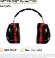 Ear Muff 3M Optime 105: NRR:30 dB-Anti Noise,Study,Travelling,Shooting -  Made in USA. 