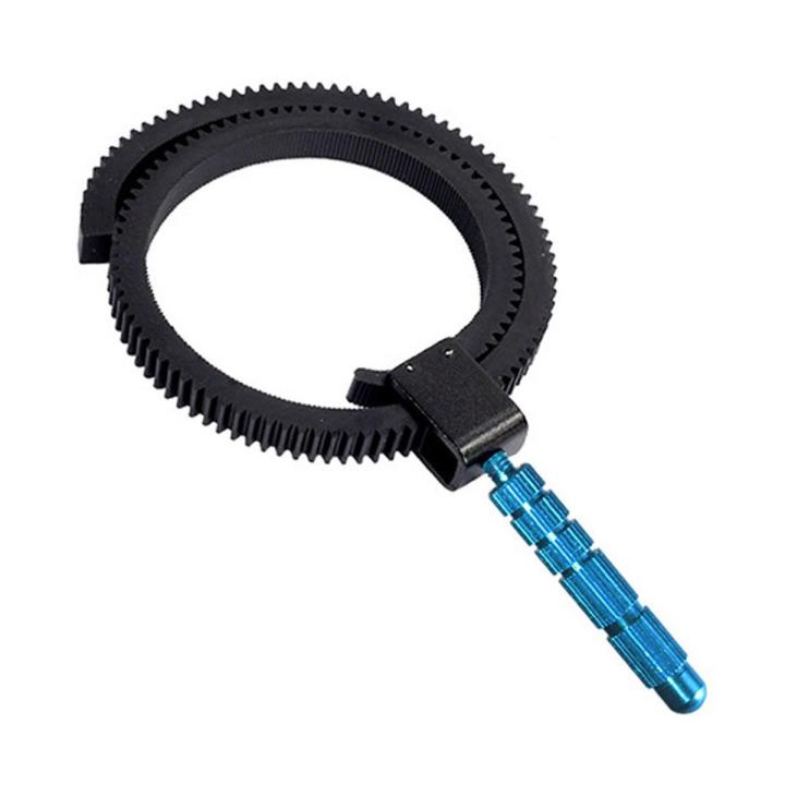 Rubber Follow Focus ring gear belt with plug in aluminum alloy for SLR ...