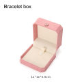 Velvet Jewelry Box Elegant Blue/Pink Ring Box Pendant Box for Gift Wedding Engagement Travel Home Display. 