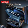 Lenovo Wireless Earphones Qt81 Bluetooth 5.1 Waterproof Headphones Touch Button Hifi Stereo Earbuds. 