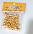 Gold Beads - 4mm Gold Ball Beads - Gold Plated Round Beads - Spacer Beads - Gold Metal Beads. 