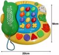 Musical Toy Telephone for children kids with light and sound animals telephone interactive educational didactic piano bb 19 keys. 