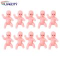 Small Plastic Baby Figurines 10 Pcs Mini Pvc Baby Figurines for Baby Shower Gift Party Decoration Reusable Smooth Ornaments Plastic Cake Decoration Baby Figurine. 