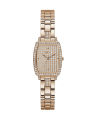 Guess Womens Brilliant Rose Gold Tone Stainless Steel Case Rose Gold Glitz Dial With Crystals Rose Gold Tone Stainless Steel Bracelet Watch-GW0611L3. 