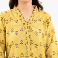 Maahru - Dress For Women - 2 PC Stitched Shirt & Trouser - Yellowstitch. 