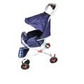 Alloy Foldable Baby Stroller Pram For Newborn  Blue color with  6 Big Tyres. 