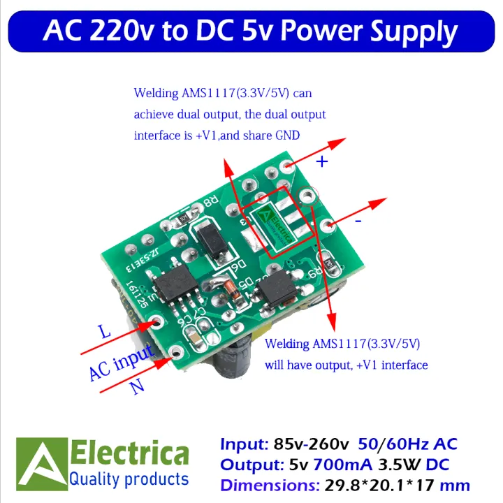 AC%20220v%20to%20DC%205V%20700mA%203.5W%20JZ-53E13%20Isolated%20Power%20Supply%20Module%20By%20Electrica%20-%20Image%202