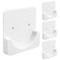 4 Pieces Adhesive Shower Curtain Rod Holder Shower Rod Retainer Wall Mount Holder, Shower Curtain Rod Not Included White. 