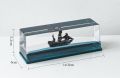 Unsinkable Black Pearl Pirate Ship Toy Cruise Ship Fluid Drift Bottle Sea Liquid Wave Boat Box Decoration For Car, Home And Office. 