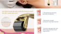 Premium Gold Titanium Micro Needles Derma Roller | For Face Lift, Stretch Marks, Glowing Skin & Scar Treatment. 