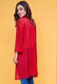 Ignite Womens Mesh Open Front Shrug - Maroon. 
