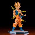 Dragon Ball Goku Super saiyan Figure Collectible PVC 17 cm Super Saiyan Son Goku with power up rings Action Figure Model Toy dragonballz decor Anime manga dragonball z Goky vegeta super saiyan action figure anime manga collectible. 