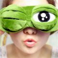 Green Frog Cartoon Cute Eyes Cover The Sad 3D Eye Mask Cover Sleeping Rest Sleep Funny Gift for Adult Kids #237371. 
