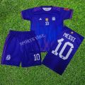 messi argentina away football kit for kid  purple. 