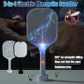 Thinkerz 2 in 1 Rechargeable Electronic Mosquito Bat/Racket, Insect Killer Lamp. 