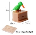 Toothpick Storage Box Container Automatic Toothpick Dispenser Desk Organizers Home Decor Creative Cute Little Bird Toothpick Box. 