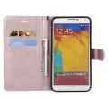 【2023NEW】Case for Samsung Galaxy NOTE 3 N900 N9005 Solid color flip pu Leather Cover Wallet Case NOTE3 SM-N900 SM-N9005 full housings. 