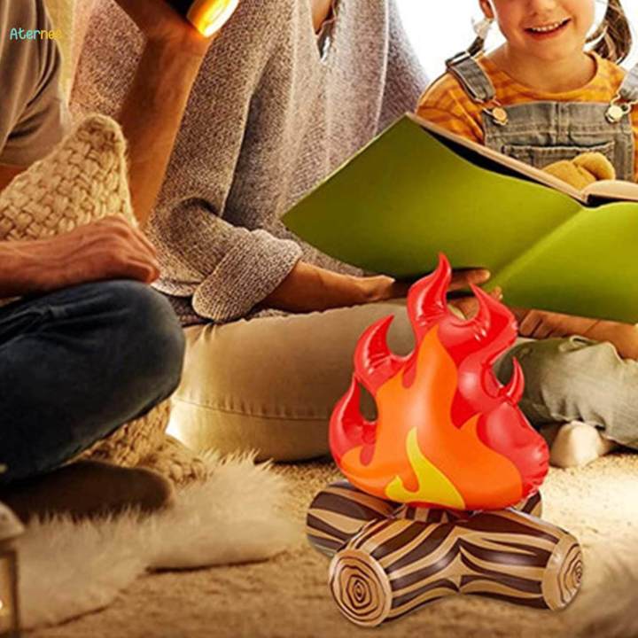 Inflatable Fake Campfire Garden Decoration for Outside Lawn Yard