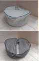 Cotton Roti Box - Circle, Cloth and foam -Multicolor/Multidesign, Bread Container - Roti Container - Hot Pot. 