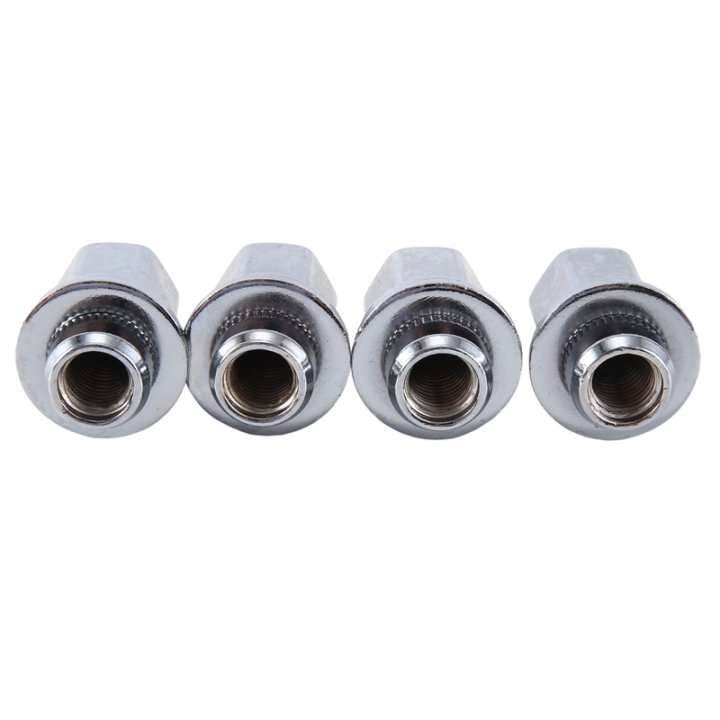 4 PCS Wheel Hub Bolt Nut, M12 X 1.25 Tire Screw Rod Anti-Rust Set